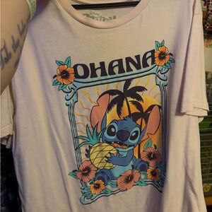 Disney Stitch Graphic T-Shirt - Pink